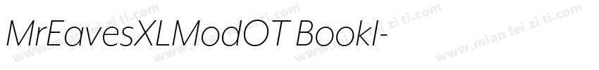 MrEavesXLModOT BookI字体转换